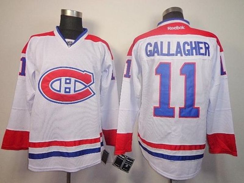 NHL Canadiens 11 Brendan Gallagher White Men Jersey