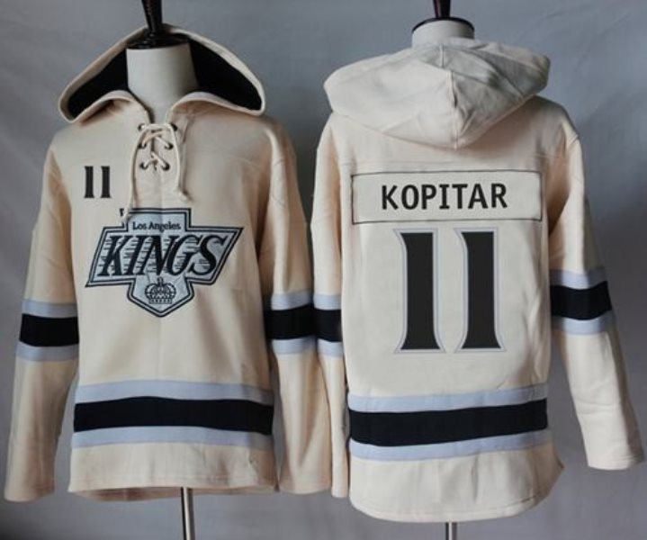 NHL Kings 11 Anze Kopitar Cream Men Sweatshirt