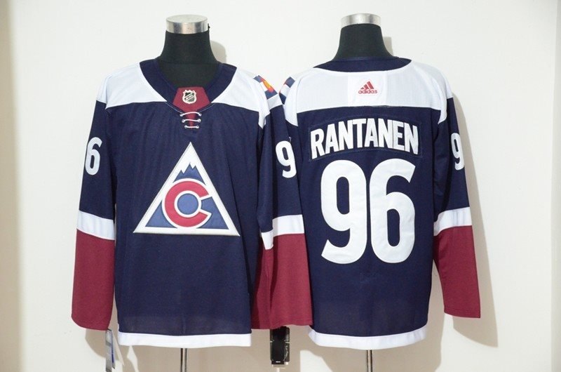 NHL Avalanche 96 Mikko Rantanen Navy Adidas Men Jersey
