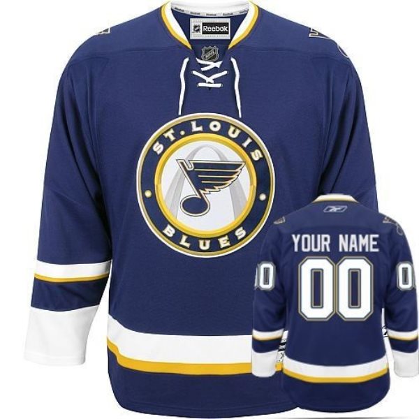 NHL Blues Third White Customized Men Jersey