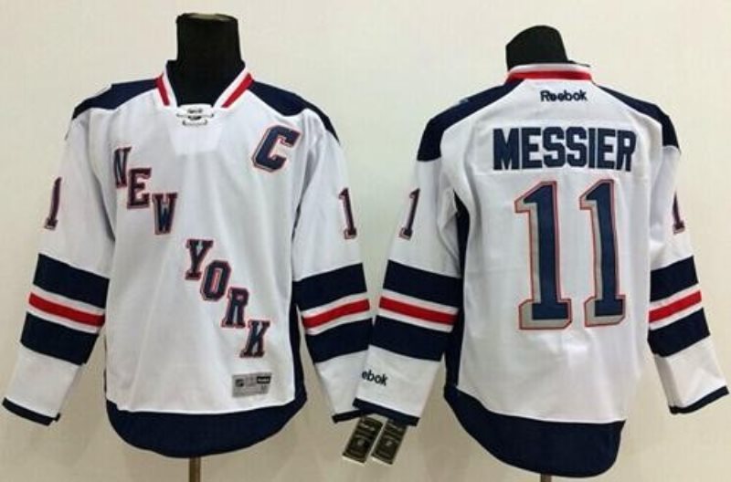 NHL Rangers 11 Mark Messier White 2014 Stadium Series Men Jersey