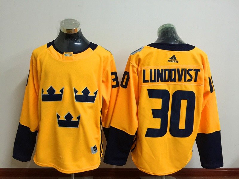 Team Sweden 30 Henrik Lundqvist 2016 World Cup Of Hockey Blue Jersey