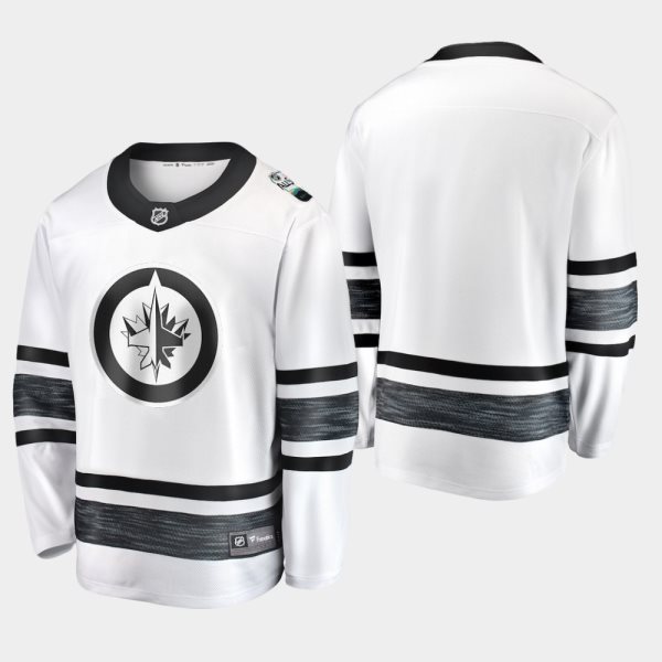 NHL Jets Blank White 2019 All-Star Game Adidas Men Jersey