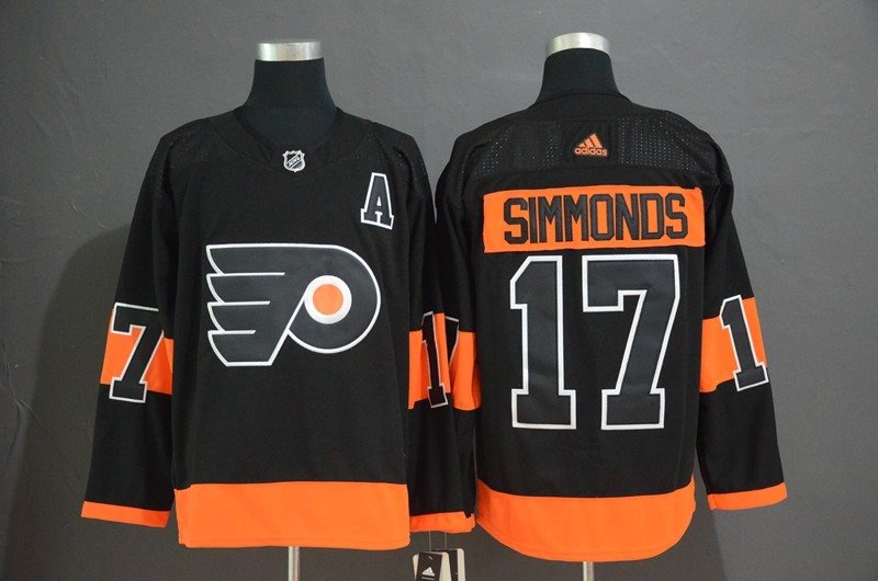 NHL Flyers 17 Wayne Simmonds Black Alternate Adidas Men Jersey