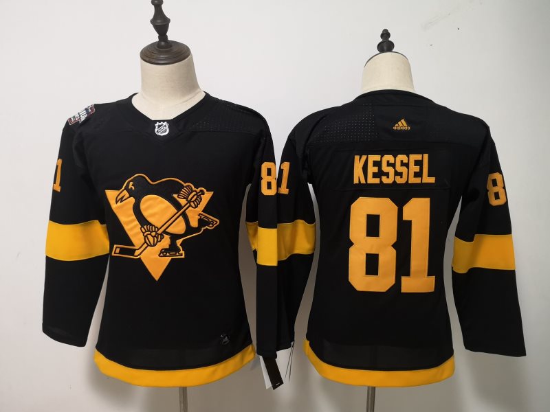 NHL Penguins 81 Phil Kessel 2019 Stadium Series Black Adidas Youth Jersey