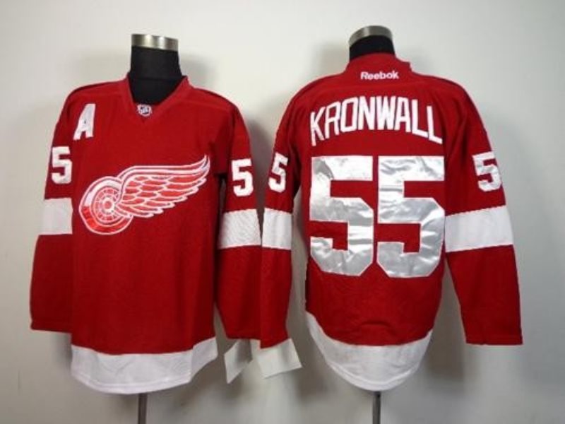 NHL Red Wings 55 Niklas Kronwall Red Men Jersey