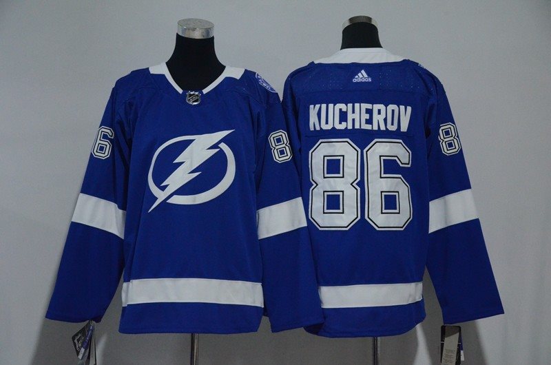 NHL Lightning 86 Nikita Kucherov Blue Adidas Youth Jersey