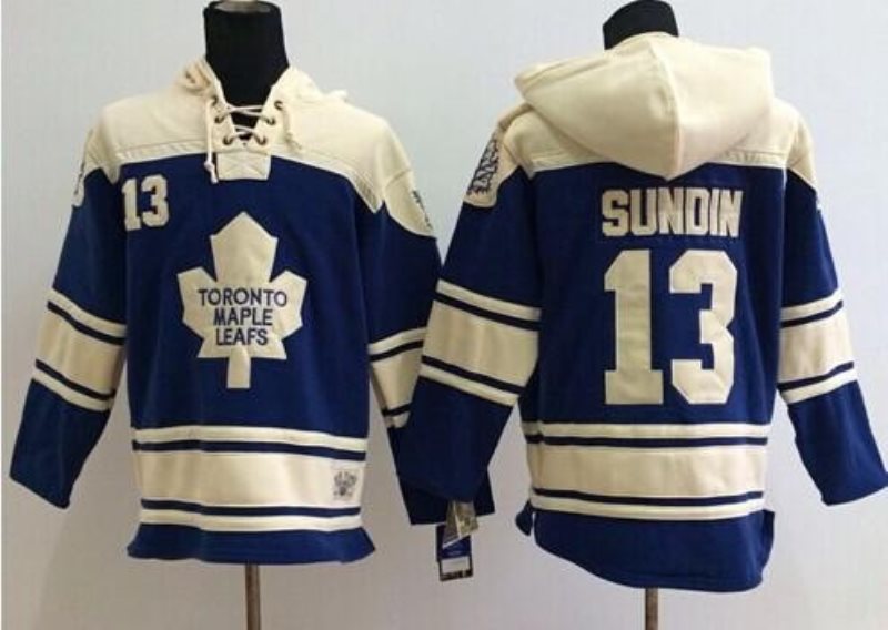 NHL Maple Leafs 13 Mats Sundin Blue Men Sweatshirt