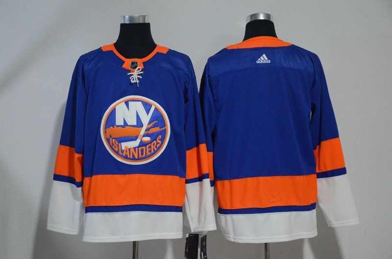 NHL Islanders Blank Blue Adidas Men Jersey