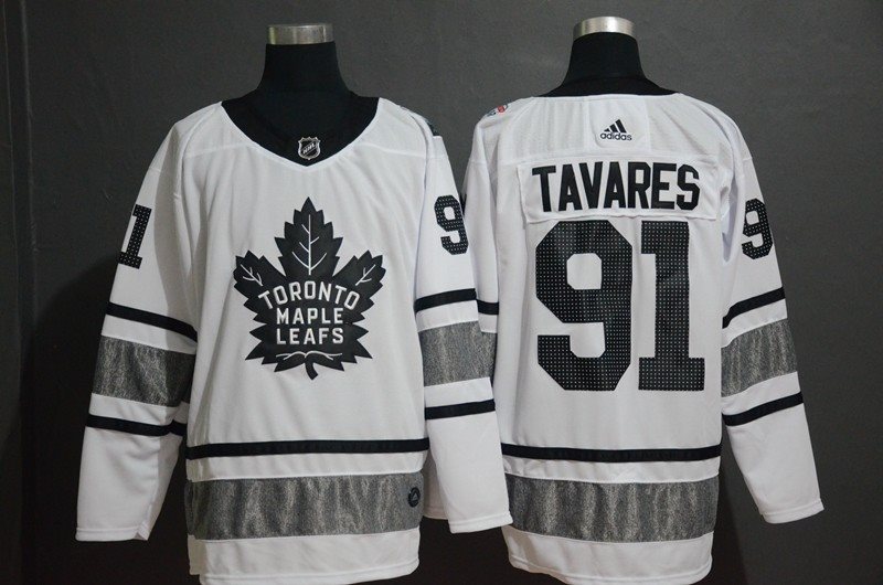 NHL Leafs 91 John Tavares White 2019 All-Star Adidas Men Jersey
