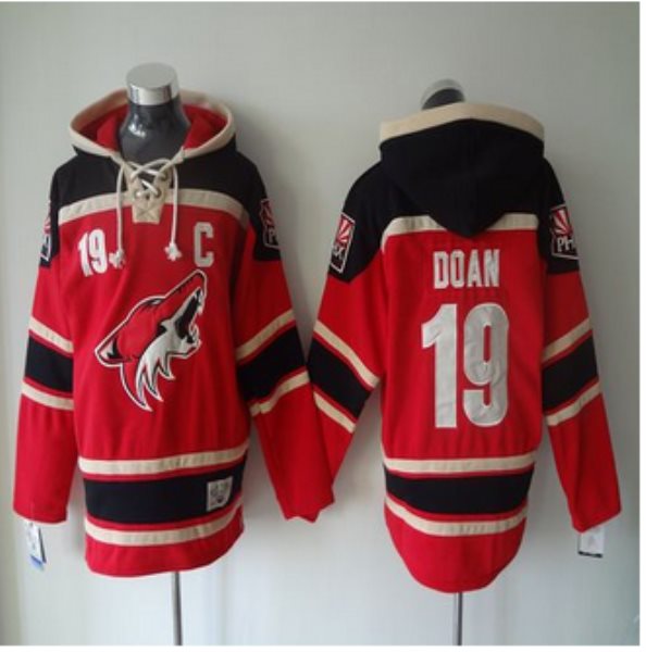 NHL Coyotes 19 Shane Doan Old Time Red Men Hoodie