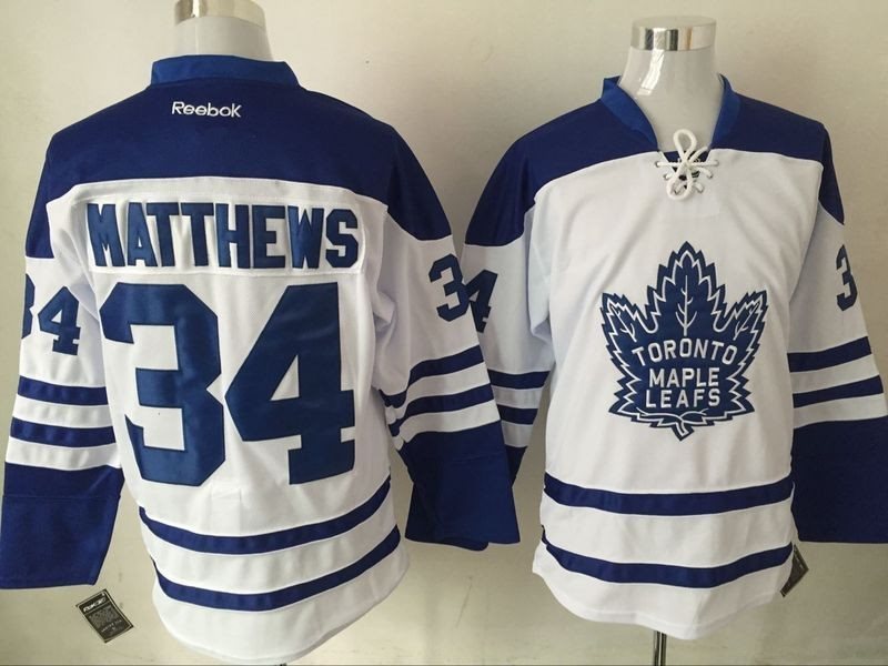NHL Maple Leafs 34 Auston Matthews 2016 White Reebok Men Jersey