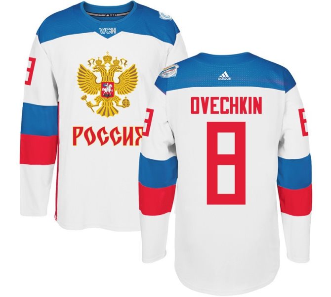 Team Russia 8 Alexander Ovechkin 2016 World Cup Of Hockey White Jersey