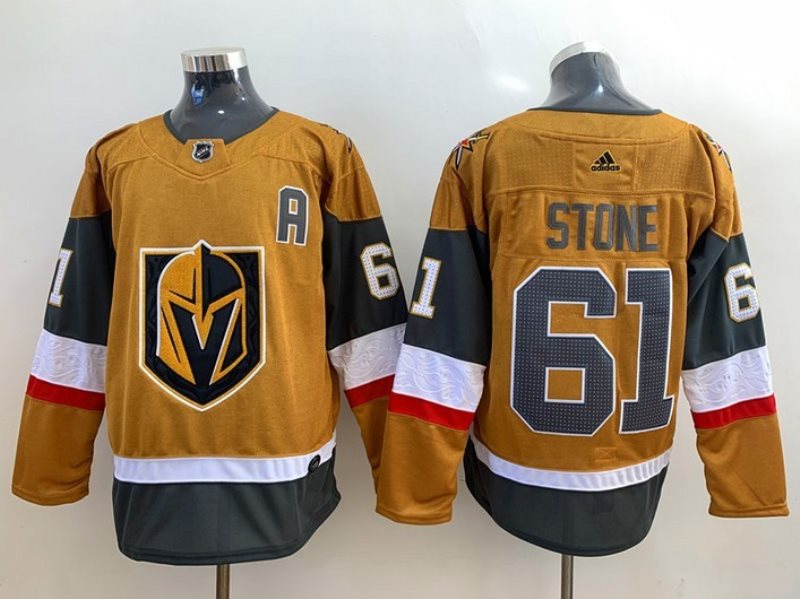 NHL Knights 61 Mark Stone Gold New Adidas Men Jersey