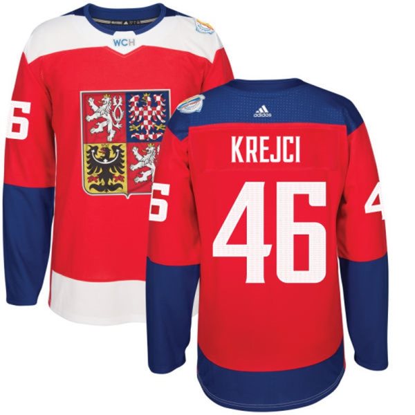 Team Czech Republic 46 David Krejci 2016 World Cup Of Hockey Red Jersey