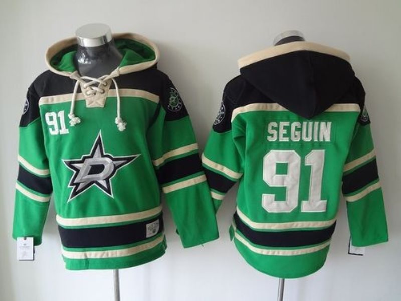 NHL Stars 91 Tyler Seguin Green Men Sweatshirt
