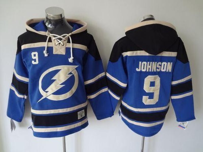 NHL Lightning 9 Tyler Johnson Blue Men Sweatshirt