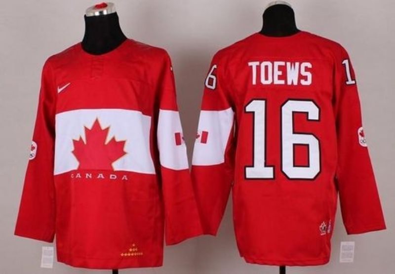 Team Canada 2014 Olympic No.16 Jonathan Toews Red Hockey Jersey