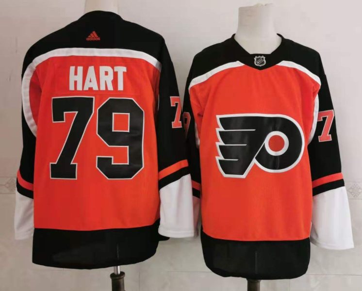 NHL Flyers 79 Carter Hart 2020 New Adidas Men Jersey