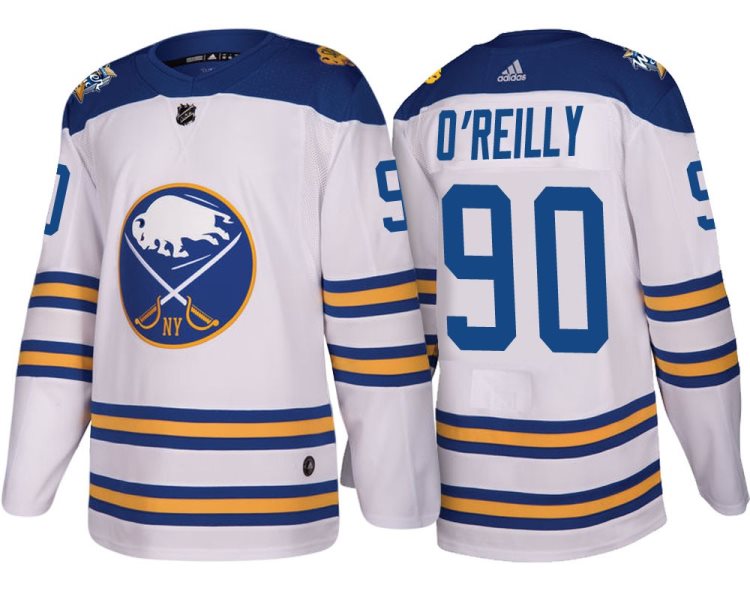 NHL Sabres 90 Ryan O'Reilly White 2018 Winter Classic Adidas Men Jersey