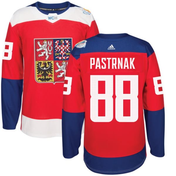Team Czech Republic 88 David Pastrnak 2016 World Cup Of Hockey Red Jersey