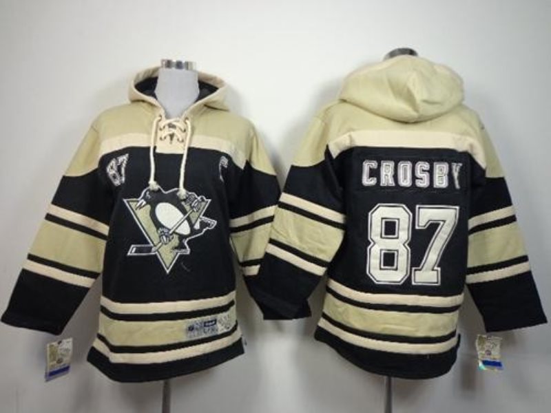 NHL Penguins 87 Sidney Crosby Black Youth Sweatshirt