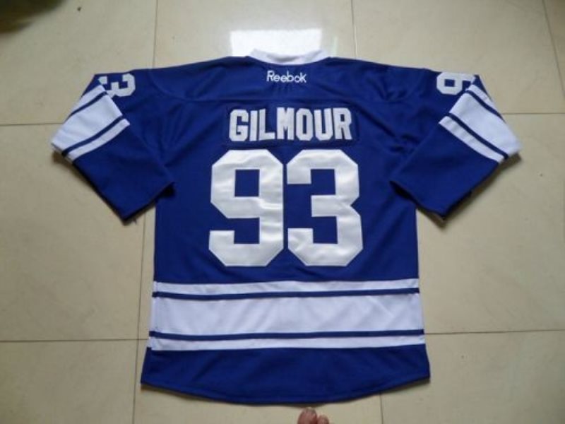 NHL Maple Leafs 93 Doug Gilmour Blue Third Men Jersey