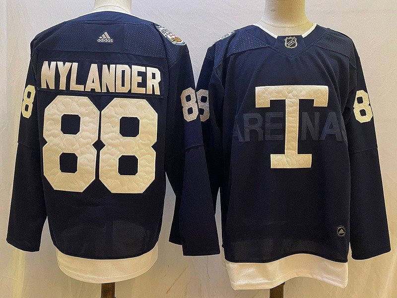 NHL Leafs 88 William Nylander Blue 2022 Classics Men Jersey