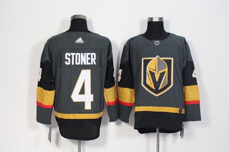 NHL Vegas Golden Knights 4 Clayton Stoner Gray Adidas Men Jersey