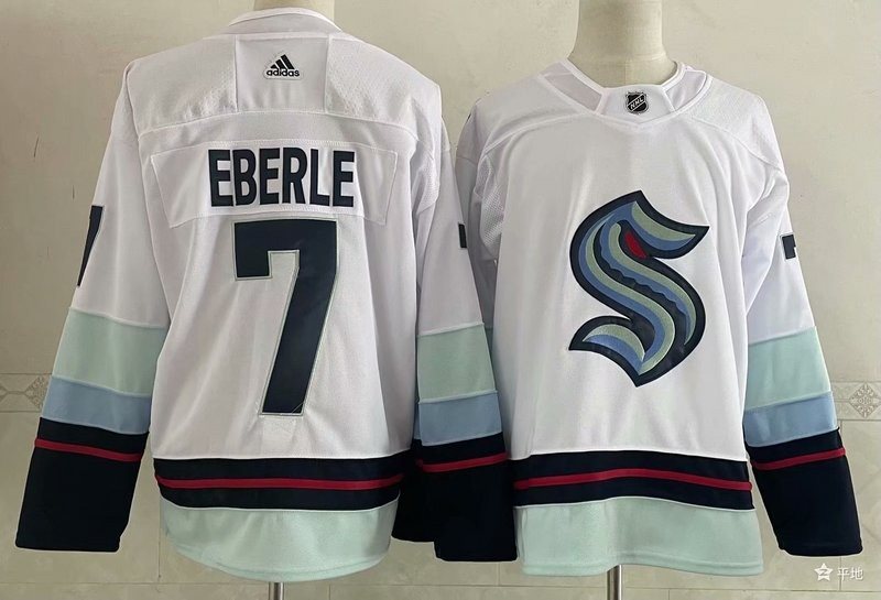 NHL Seattle Kraken 7 Jordan Eberle White Adidas Men Jersey