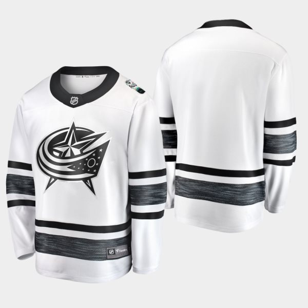 NHL Jackets Blank White 2019 All-Star Game Adidas Men Jersey