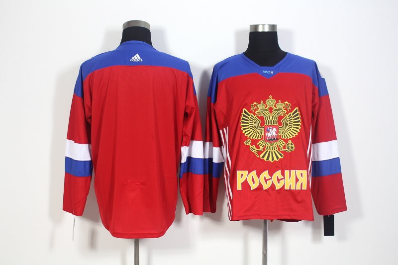 Team Russia blank Red 2016 World Cup Hockey Jersey