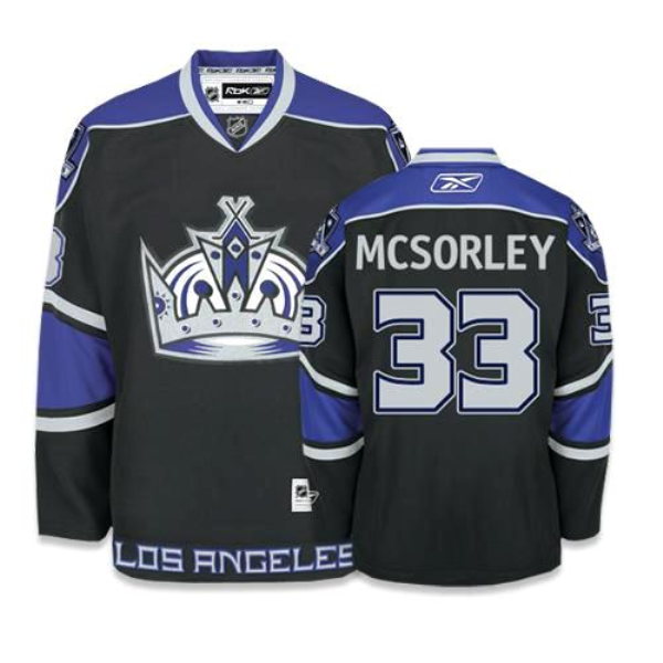 NHL Los Angeles Kings 33 Marty Mcsorley Black Third Jersey