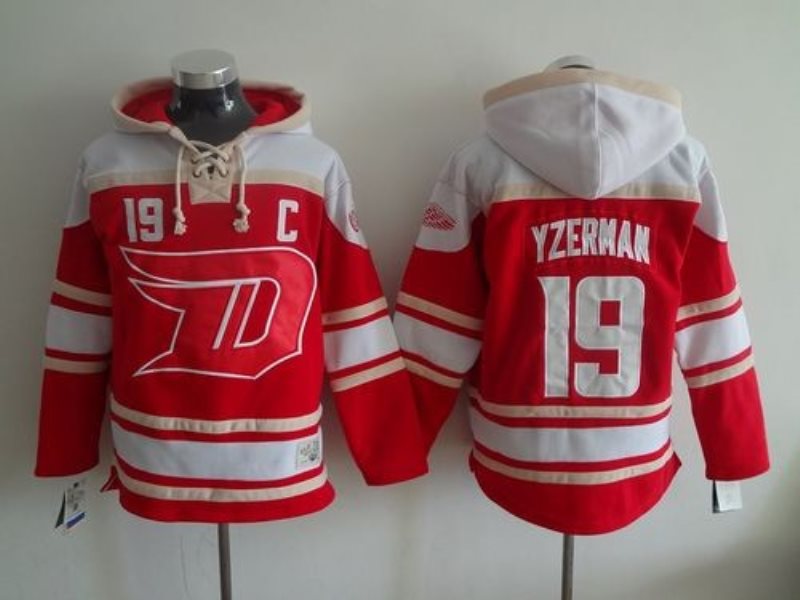 NHL Red Wings 19 Steve Yzerman Red 2016 Stadium Series Men Hoodie