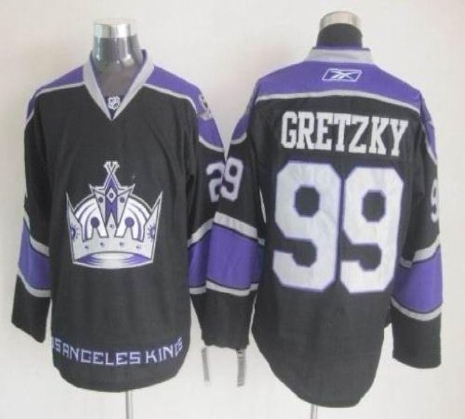 NHL Kings 99 Wayne Gretzky Black Third Men Jersey