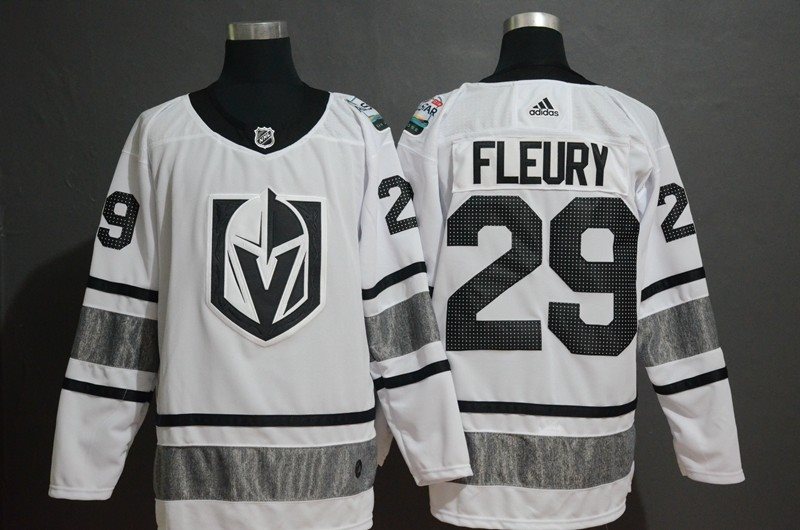 NHL Knights 29 Marc-Andre Fleury White 2019 All-Star Game Adidas Men Jersey