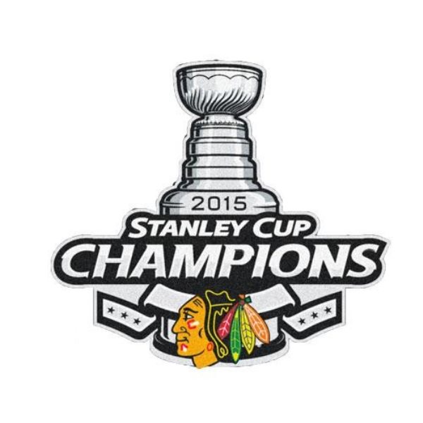 Stitched 2015 NHL Stanley Cup Final Champions Chicago Blackhawks Jersey Commemorative Patch