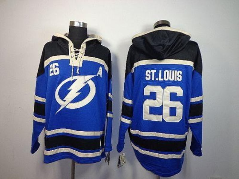 NHL Lightning 26 Martin St.Louis Blue Men Sweatshirt