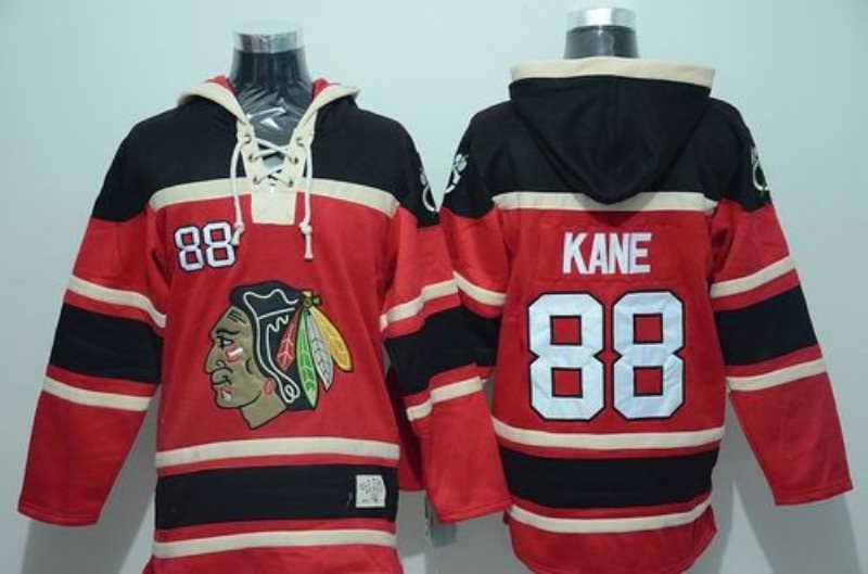 NHL Blackhawks 88 Patrick Kane Red Men Sweatshirt