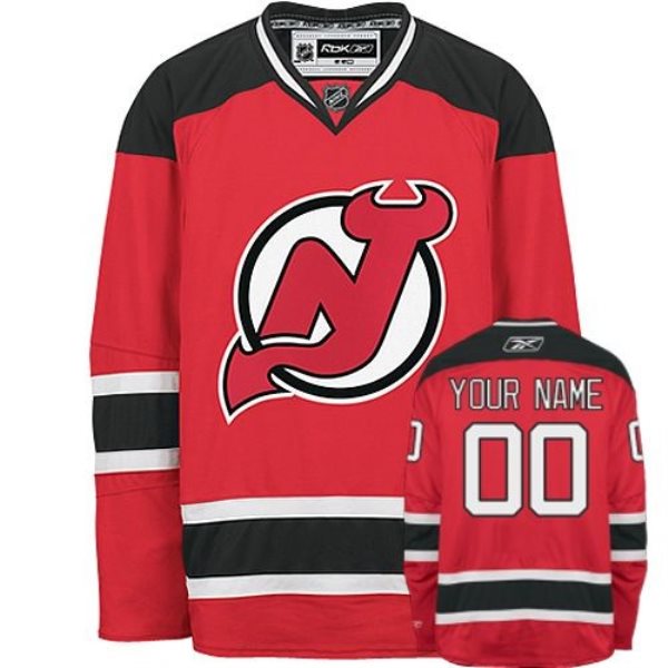 NHL Devils Red Customized Men Jersey
