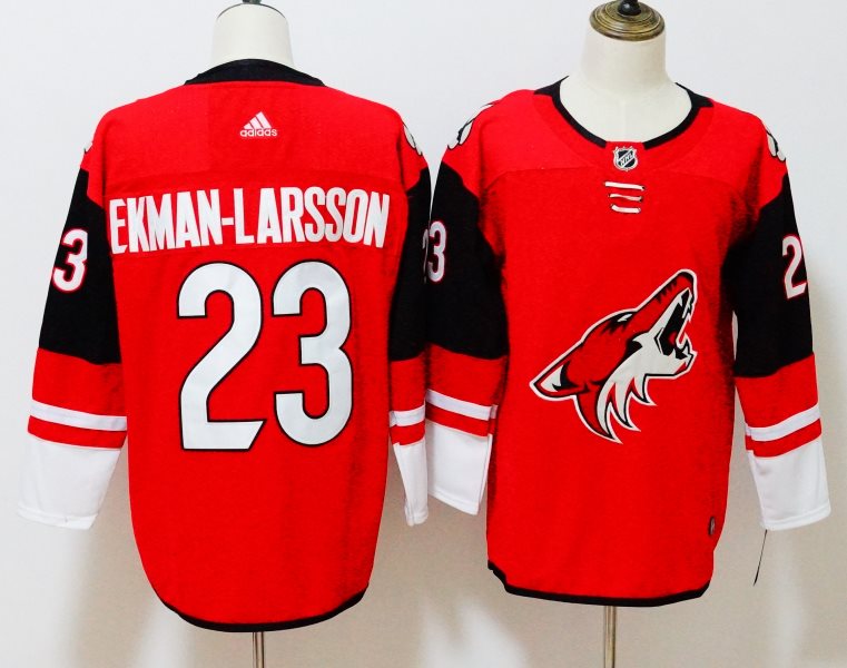 NHL Coyotes 23 Oliver Ekman-Larsson Red Adidas Men Jersey