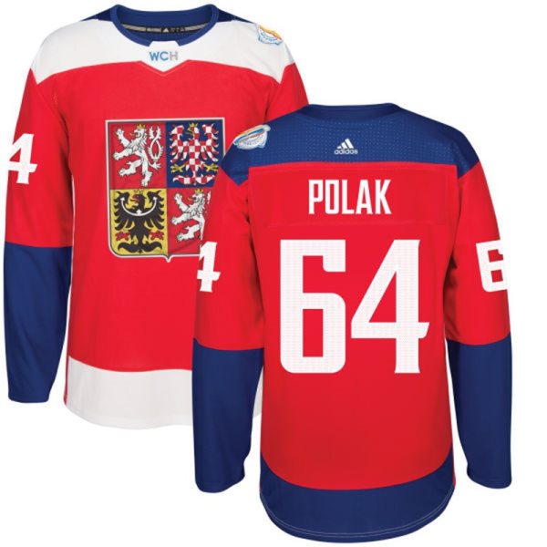 Team Czech Republic 64 Roman Polak 2016 World Cup Of Hockey Red Jersey