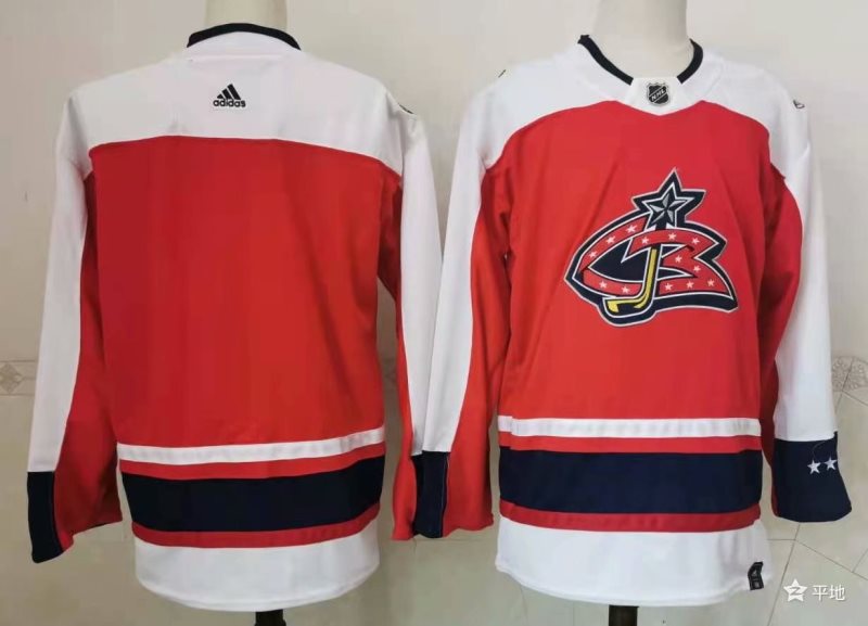NHL Blue Jackets Blank Red 2020 New Adidas Men Jersey