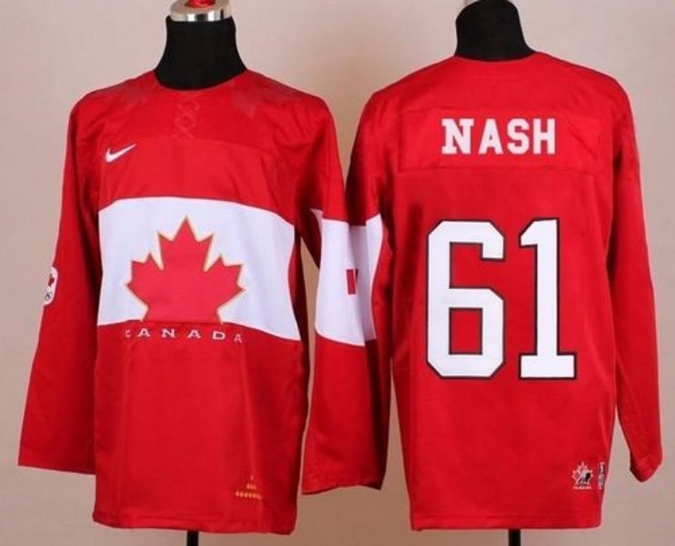 Team Canada 2014 Olympic No.61 Rick Nash Red Hockey Jersey