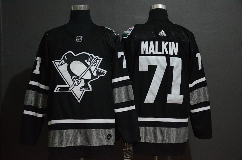 NHL Penguins 71 Evgeni Malkin Black 2019 All-Star Game Adidas Men Jersey