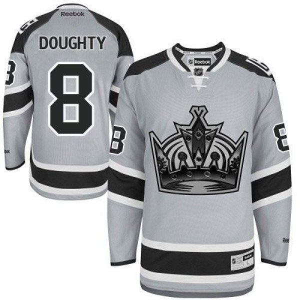 NHL Kings 8 Drew Doughty Grey 2014 Stadium Series Men Jersey