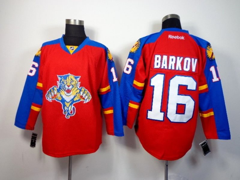 NHL Panthers 16 Aleksander Barkov Red Men Jersey