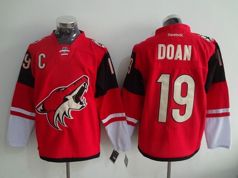 NHL Coyotes 19 Shane Doan Red Men Jersey