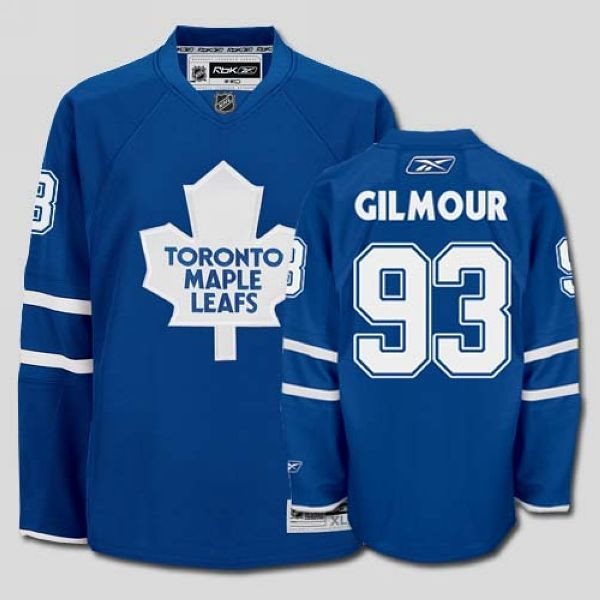 NHL Maple Leafs 93 Doug Gilmour Blue Men Jersey
