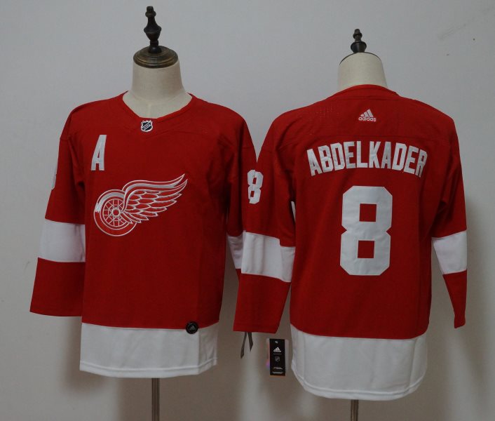 NHL Red Wings 8 Justin Abdelkader Red Adidas Youth Jersey